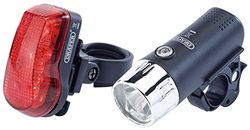 Draper 24815 zestaw świateł rowerowych LED z przodu i z tyłu, wielokolorowy