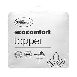 Silentnight Eco Comfort topp, vit, 150 x 200 cm