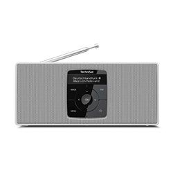 TechniSat DIGITRADIO 2 S - Radio stéréo Portable Dab avec Batterie (Dab+, FM, Streaming Audio Bluetooth, écran OLED, Prise Casque, stéréo 2 W RMS) Blanc/Blanc
