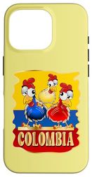 GALLINAS BANDIERA COLOMBIANA COLOMBIA Custodia per iPhone 16 Pro