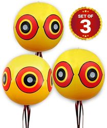Vogelafweerballonnen, fruitbomen, terrassen, schepen, duiven, mussen, meeuwen, sterren, kraaien, elsters, 3 ballonnen