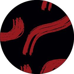 Bonateks, Round Digital Printed Mouse Pad, Non-Slip Base, for Office and Home, Diameter:22cm
