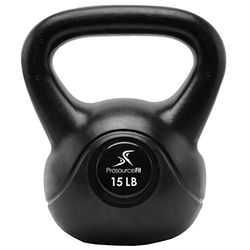ProsourceFit Vinyl Coated Cast Pesa russa, unissexo e adulto, preto, tamanho único