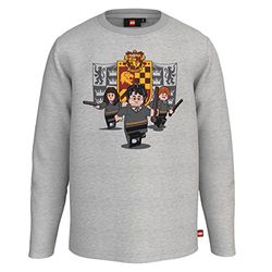 LEGO Harry Potter Langarmshirt Gryffindor LWTaylor 117 Camiseta, 912 Grey Melange, 122 Unisex Adulto