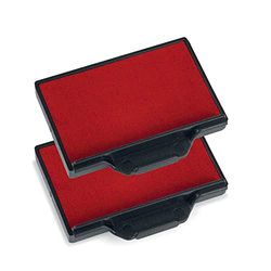 Almofada de tinta Trodat 6/56 para selos auto-entintables Professional 5204, 5206, 5460, 5460/L, 5117, 5558, 5558/PL, 55510, 5465, 5510/PL, 5466 e 5466P L - Recarga de tinta, tinta vermelha, bolha 2u.