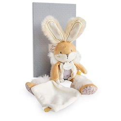 Doudou et Compagnie DC3485 - Figura decorativa de coelho com cobertor, bege