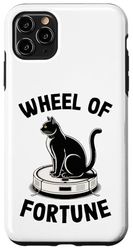 Wheel Of Fortune Robot Vacuum Cleaner Funny Cat Case for iPhone 11 Pro Max