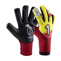 Rinat NKAM Voetbal doelman handschoenen, volwassenen, rood, uniseks, maat 8