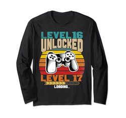 Livello 16 Unlocked Level 17 Loading 16° compleanno Maglia a Manica