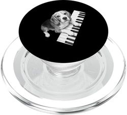 Beagle Playing Piano Pianist Dog Lover PopSockets PopGrip for MagSafe