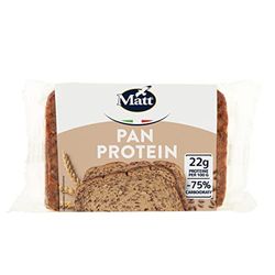 Matt, Pan Protein, Pane Proteico, Pane Ricco di Proteine e a Basso Contenuto di Carboidrati, Pane di Segale Proteico e Ricco di Fibre, Confezione da 250 g