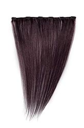 American Dream Clip in Extension Human Hair Number 080, Dark Plum Brown, 18-Inch