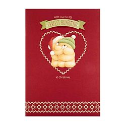 Hallmark Kerstkaart voor vriendje - Cute Forever Friends Design