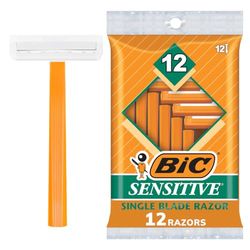 Bic Single Blade Shaver Sensitive 12-Count
