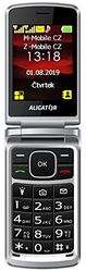 ALIGATOR Senioren AZAV710BS grote toetsen V-mobiele telefoon met 2,8" kleurendisplay, SOS-knop/lokalisatie, kleur zwart-zilver