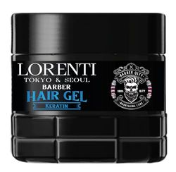 LORENTI TOKYO & SEOUL Barber Hair Styling Gel alla cheratina 500 ml – gel per capelli da uomo – forte tenuta – nessun incollaggio e senza residui – senza alcool – gel per capelli – effetto gommoso