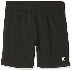 Wilson Enfant Short de Tennis, B TEAM 7 Short, Polyester, Noir, L, WRA767402