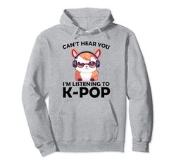 No puedo oírte, estoy escuchando mercancía de K-pop Llama Kpop Sudadera con Capucha