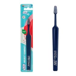 Spazzolino TePe Select Compact Extra Soft, 1pz, efficace per la rimozione della placca, testina affusolata, pulizia delicata con spazzolino extra soft per adulti