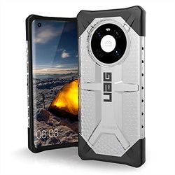 Urban Armor Gear Plasma Protective Cover Huawei Mate 40 [valbeschermhoes, militaire standaard, NFC-compatibel, Ultra Fin-bumper] - Ice (transparant)