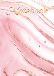 A5 Notebook: Beautiful Pink Marble paperback notebook | 100 Ruled Pages | A5 size | Matt finish | White paper | Journal | To-do list | Notes