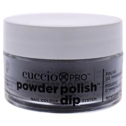 Cuccio Black with Red Glitter Dipping Powder 14g