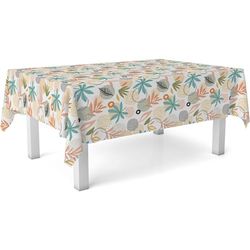 ECOMMERC3 | Vaxduk storlek 100 x 140 cm fläckavvisande - oljeduk förseglad orange 100% tillverkad i Spanien blöder inte