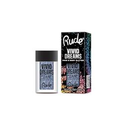 RUDE Vivid Dreams Face & Body Glitter in Night Terrors : une brillance intense et captivante pour illuminer visage et corps