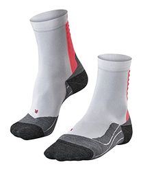 FALKE Achilles W So lyocell hilo funcional protege el tendón de aquiles 1 par, Calcetines para correr Mujer, Blanco White-Red 2028, 41-42