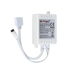 V-TAC Controlador infrarrojo IR Tira LED RGB con Mando a Distancia 24 Teclas