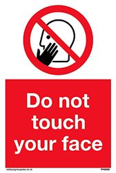 Confezione da 5 – Cartello"Do not touch" – 100 x 150 mm – A6P