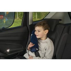 CARTREND Cojín para cinturón de Seguridad Hero​​ Protege contra Lesiones, Grande y cómodo, diseño Multicolor para niños, 1 Pieza Azul