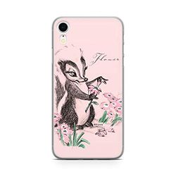 ERT GROUP mobiltelefonfodral för Apple Iphone XR originalt och officiellt licensierat Disney mönster Flower Skunk 001 Vit anpassad till formen på mobiltelefonen, fodral tillverkad av TPU-plast