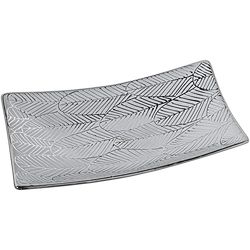 CENTRO RECT. CERAMICA BLCO/PLATA_40X20X9CM