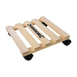 Silverline Tools 295928 Plataforma quadrada com rodas para plantas e vasos, 0