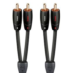 AudioQuest Tower RCA Audiokabel - 2 m, Zwart, 2 x RCA, Koper