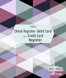 Check register book: debit card register and credit card register by Dans