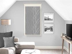 Soleil d'ocre "Liane Net Curtain Polyester Grey 45 x 90 cm