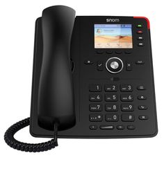 Snom D713 TéLéPhone Fixe Filaire avec ÉCran Couleur TFT Haute RéSolution, 4 Touches LED Programmables, Telephone Fixe Filaire, TéLéPhone Fixe avec Répondeur, TéLéPhone Reconditionné