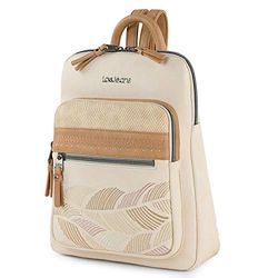 Lois - Bolsos Mochila Para Mujer, Mochilas Mujer Casual, Mochila Mujer Pequeña, Bolso Mochila Mujer Antirrobo, Mochila Beige Mujer. Mochila 310723