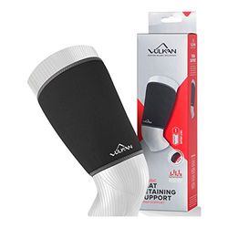 VULKAN Classic Thigh Support, Small, Thigh Brace for Muscle Stability, Thigh Compression Sleeve for Hamstring Injuries and Strains, Neoprene Thigh Support for Athletes, Exercises, and Working Out