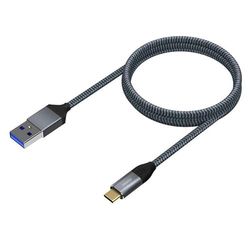 VoltShine Câble USB 3.1 Gen2 Type C 10 Gbps 3 A Aluminium 1 m Idéal pour le transfert de données et la charge rapide des appareils.