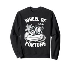 Wheel Of Fortune Robot Vacuum Cleaner Funny Cat Sweatshirt