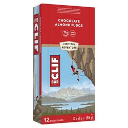 Clif Bars - Energy Bar / Nutritional Protein Bar - Chocolate Almond Fudge - Plant Based Protein - 12 x 68 g