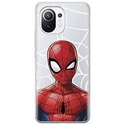 ERT GROUP mobiltelefonfodral för Xiaomi 11 originalt och officiellt licensierat Marvel mönster Spider Man 012 optimalt anpassad till formen på mobiltelefonen, gedeeltelijk transparant