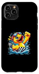 Coque pour iPhone 11 Pro Course de compétition familiale Rubber Duck Racing Team