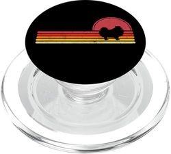 Perro Pomerania Vintage Retro 70s 80s Pomerania Dog Lover PopSockets PopGrip para MagSafe