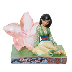 Enesco Corporation - Disney Mulan przezroczysta żywica kwiat wiśni siedzący 11 cm figurka