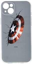 Ert Group custodia per cellulare per Apple Iphone 14 PLUS originale e con licenza ufficiale Marvel, modello Captain America 023 adattato in modo ottimale alla forma dello smartphone, custodia in TPU