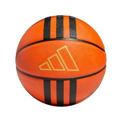 adidas Uniseks 3-Stripes Rubber X3 Basketball, Basketball Natural/Black/Gold Metallic, 6